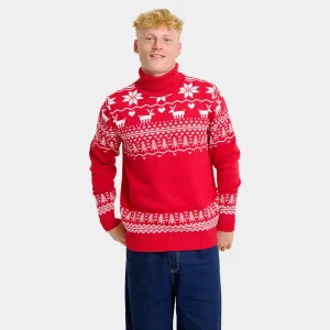 Jersey de Navidad de cuello alto para Hombre Greenlandish Algodón Orgánico