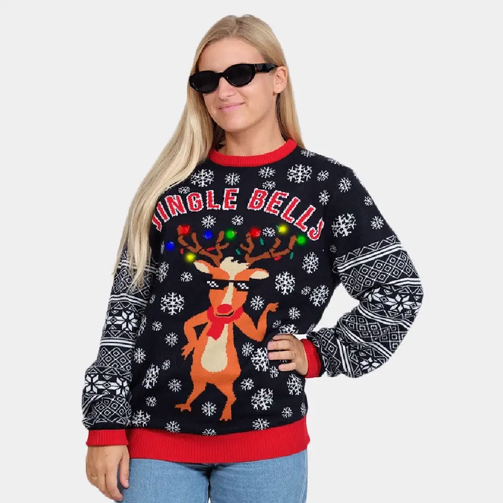 Jersey de Navidad de Luces LED Jingle Bells - Diseño 2023 - Imagen 4