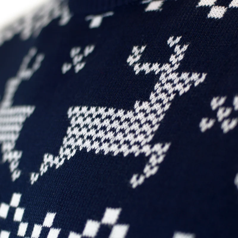 Jersey de Navidad para Hombre Azul Polo Norte - Imagen 5