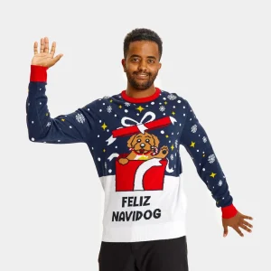 Jersey de Navidad para Hombre Feliz Navidog