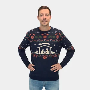 Jersey de Navidad para Hombre Portal de Belén