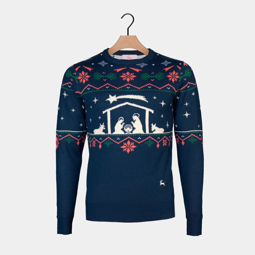 Jersey de Navidad para Hombre Portal de Belén - Imagen 8