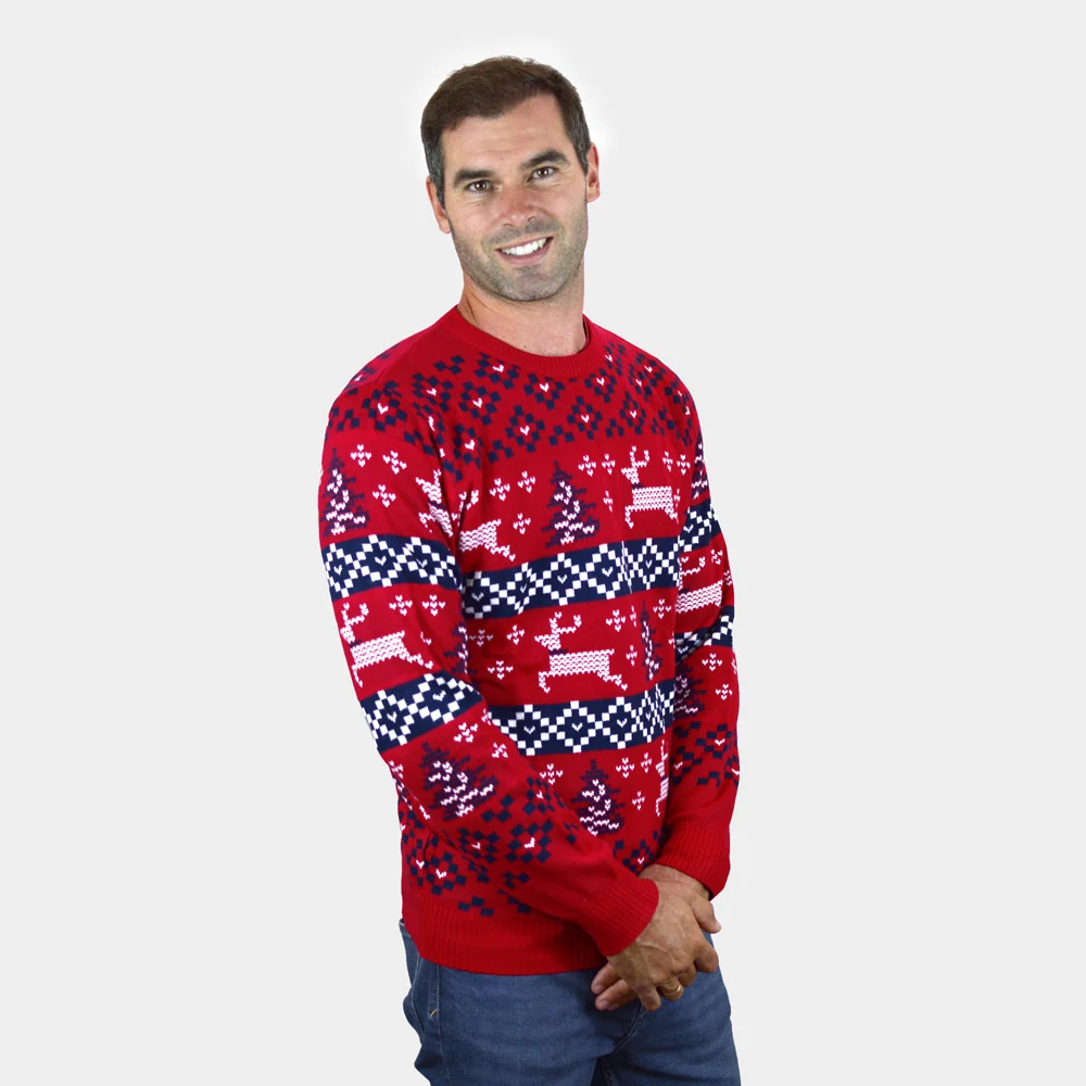 Jersey de Navidad para Hombre Rojo Canadá - Imagen 3