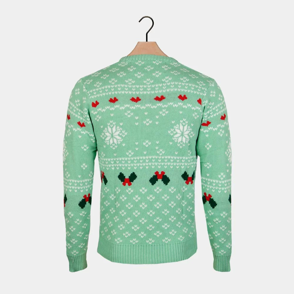 Jersey de Navidad para Hombre Verde Sweet Christmas Algodón - Imagen 8
