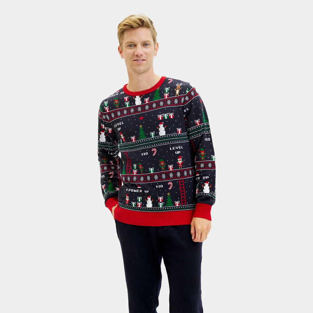 Jersey de Navidad para Hombre Vintage Gaming - Imagen 2