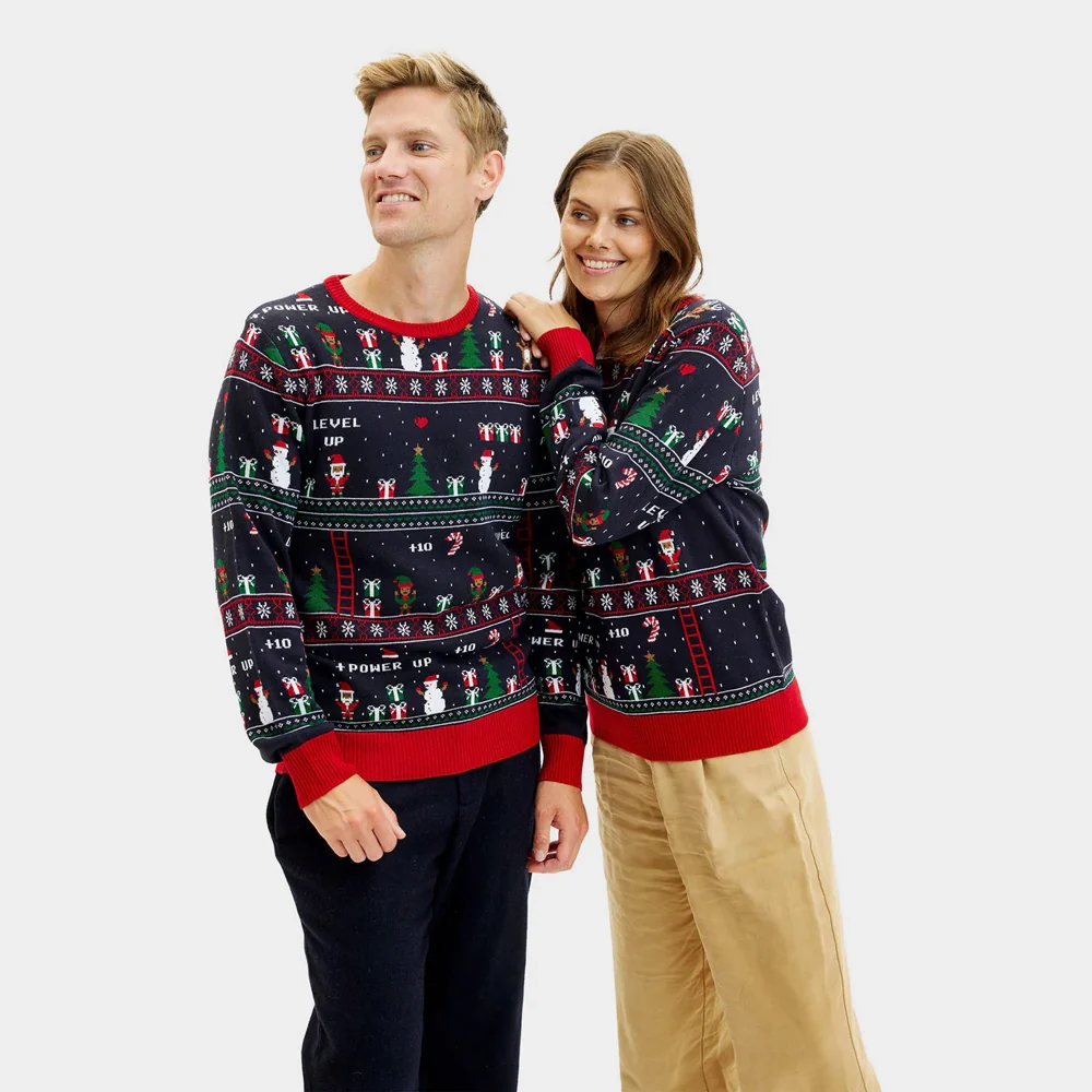 Jersey de Navidad para Hombre Vintage Gaming - Imagen 4