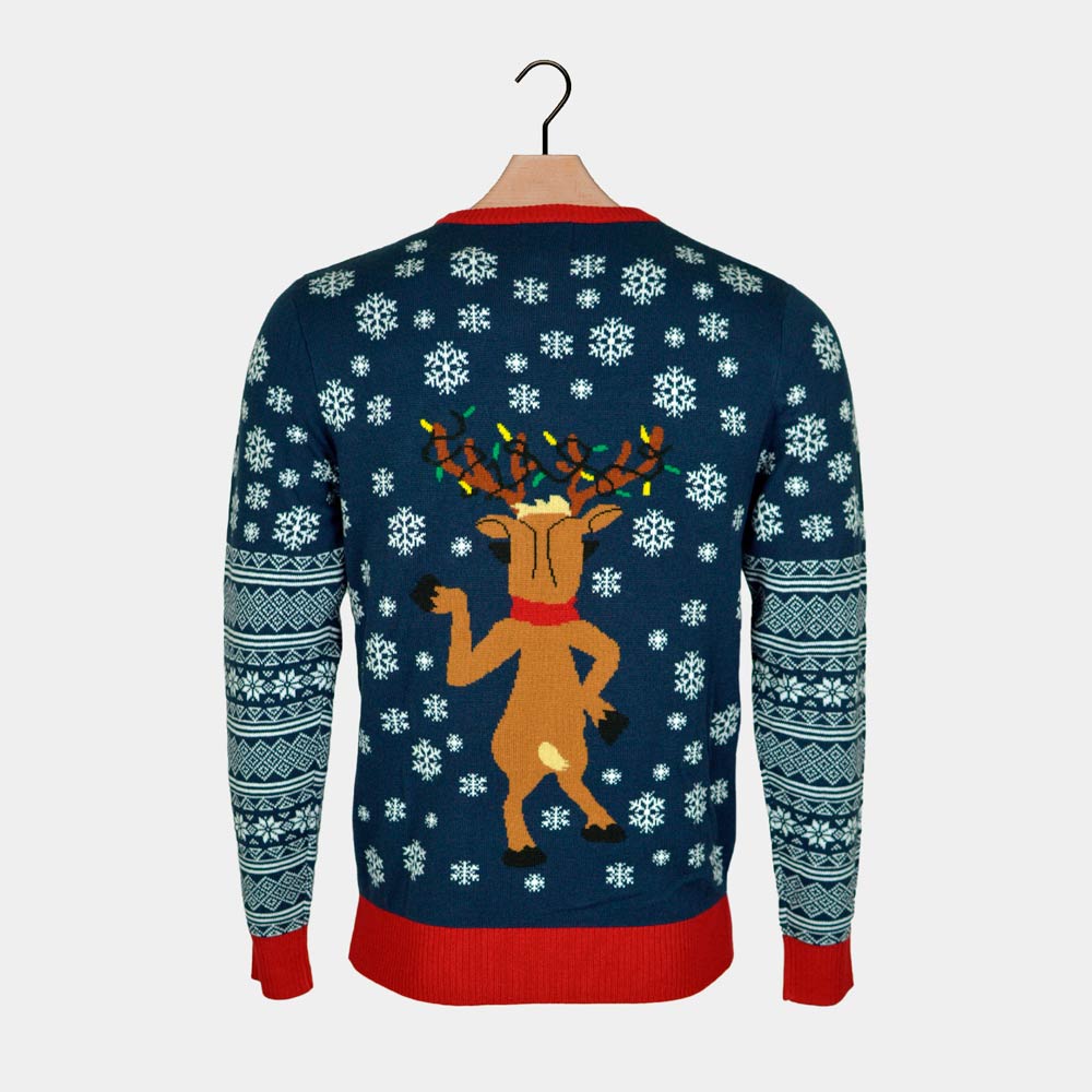 Jersey de Navidad con Luces LED para Hombre Jingle Bells - Imagen 9