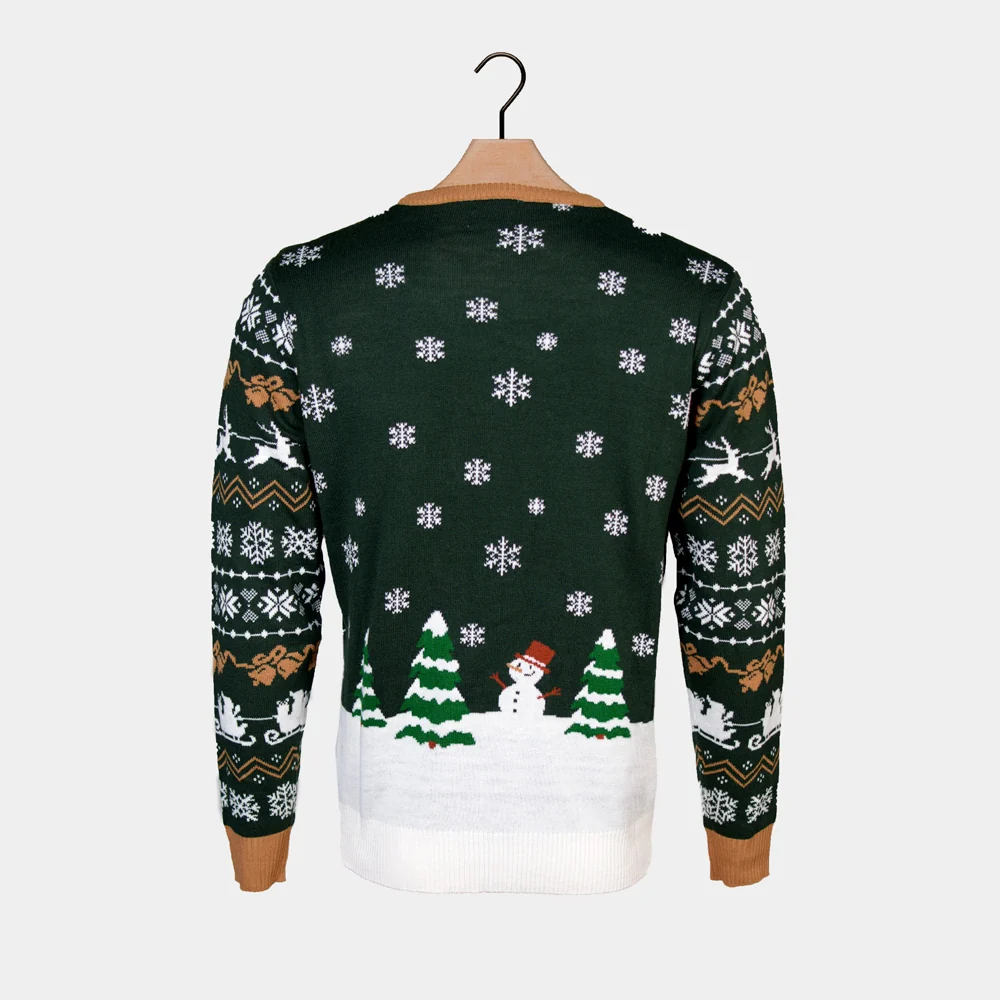 Jersey de Navidad con Luces LED Parejas Santa is Coming to Town - Imagen 8