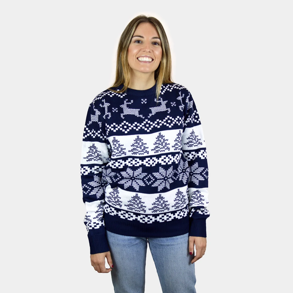 Jersey de Navidad para Mujer Azul Polo Norte - Imagen 2