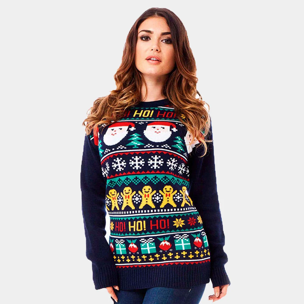 Jersey de Navidad para Mujer Papá Noel Ho Ho Ho! - Imagen 2