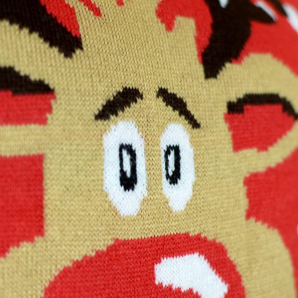 Jersey de Navidad para Mujer Reno con Bufanda Algodón Orgánico - Imagen 5