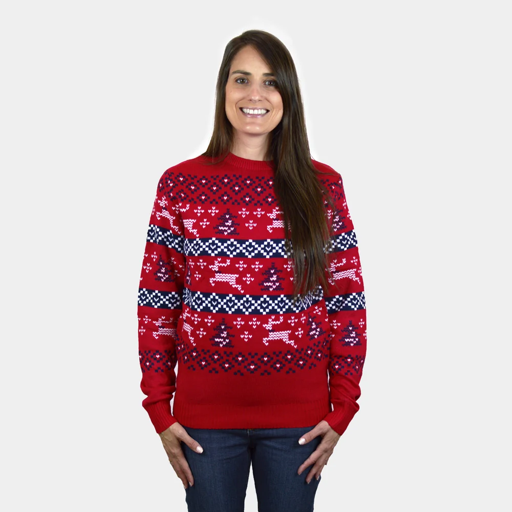 Jersey de Navidad para Mujer Rojo Canadá - Imagen 3