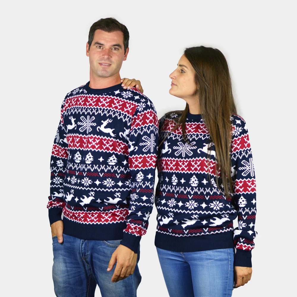 Jersey de Navidad para Niña y Niño Renos y Motivos Navideños - Imagen 8