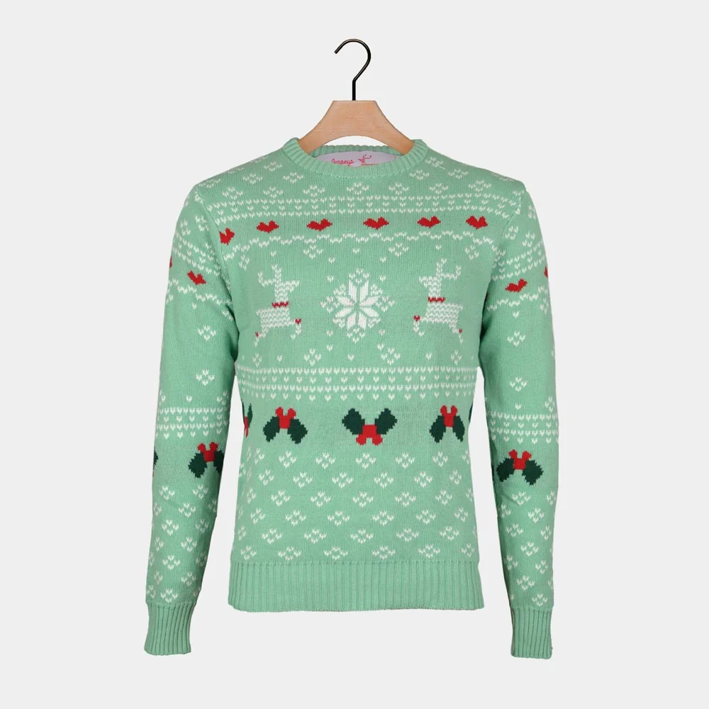 Jersey de Navidad para Niña y Niño Verde Sweet Christmas Algodón - Imagen 9