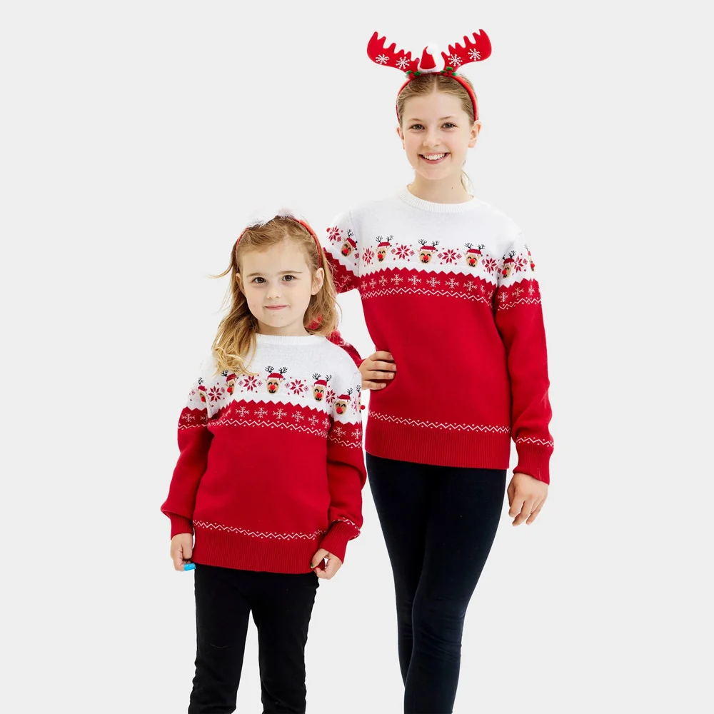 Jersey de Navidad para Niña y Niño Reno Adorable - Imagen 3