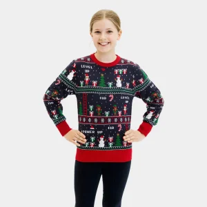Jersey de Navidad para Niña y Niño Vintage Gaming