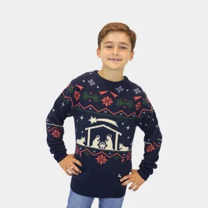 Jersey de Navidad para Niña y Niño Portal de Belén