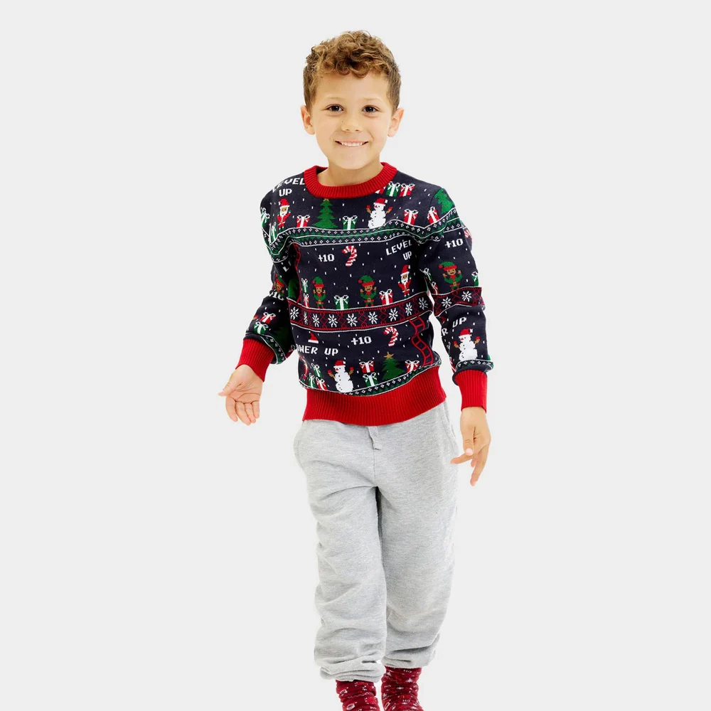 Jersey de Navidad para Niña y Niño Vintage Gaming - Imagen 3