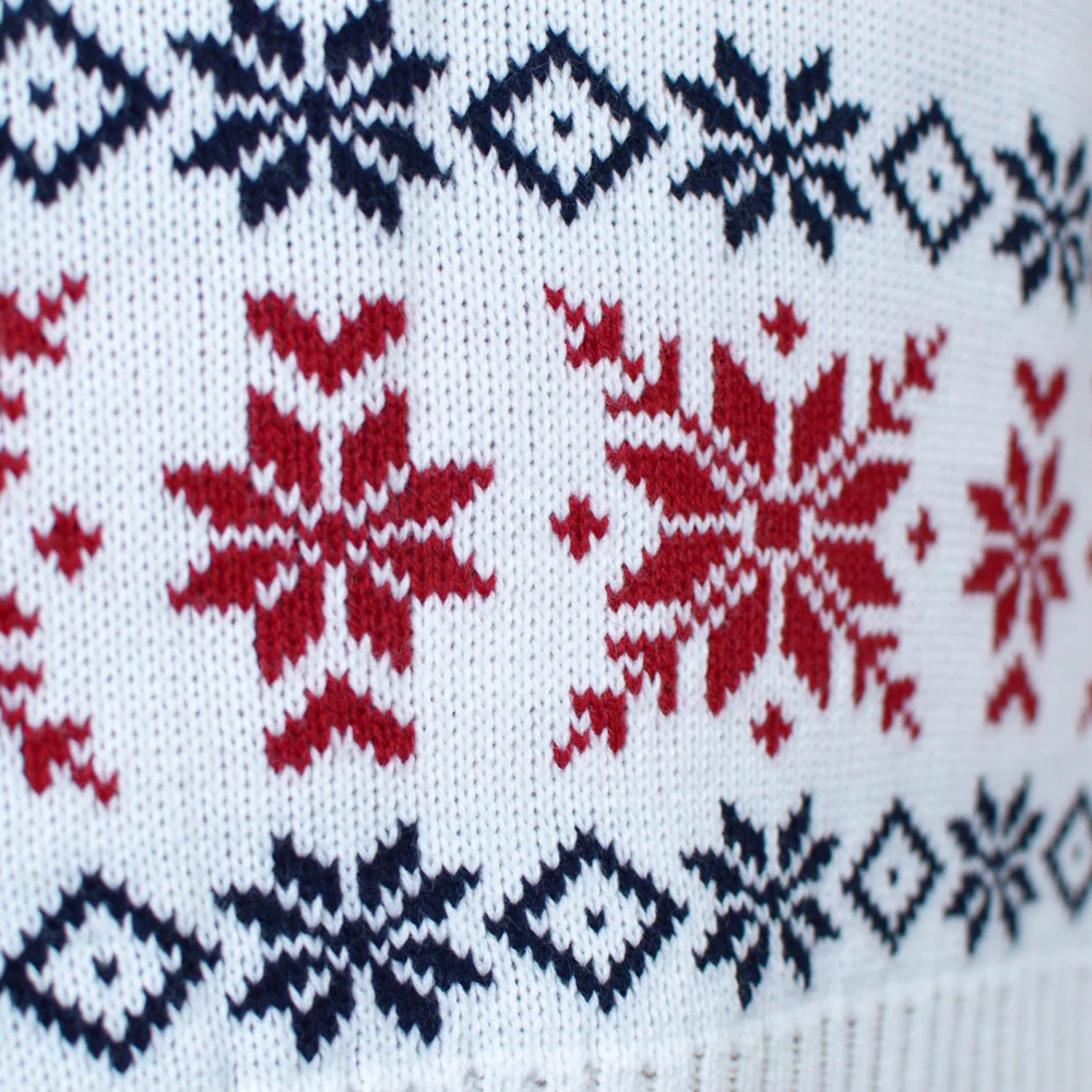 Jersey de Navidad para Hombre Rojo con Reno y Nieve - Imagen 4
