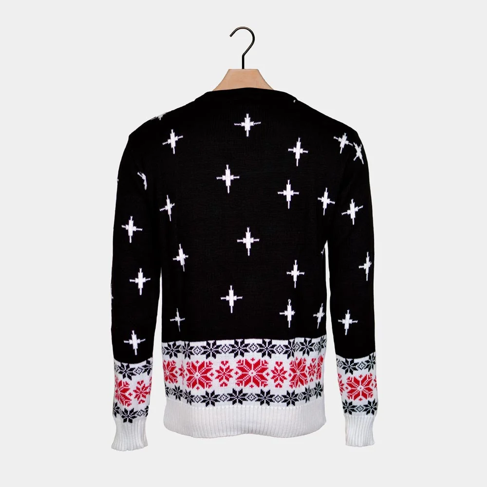 Jersey de Navidad para Hombre Santa Descargando - Imagen 7