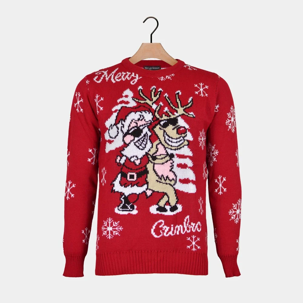 Jersey de Navidad para Hombre Santa y Reno con Gafas de Sol - Imagen 5