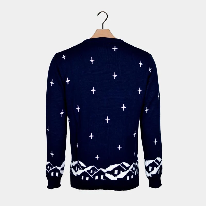 Jersey de Navidad para Hombre Santa y Rudolph en Trineo - Imagen 5