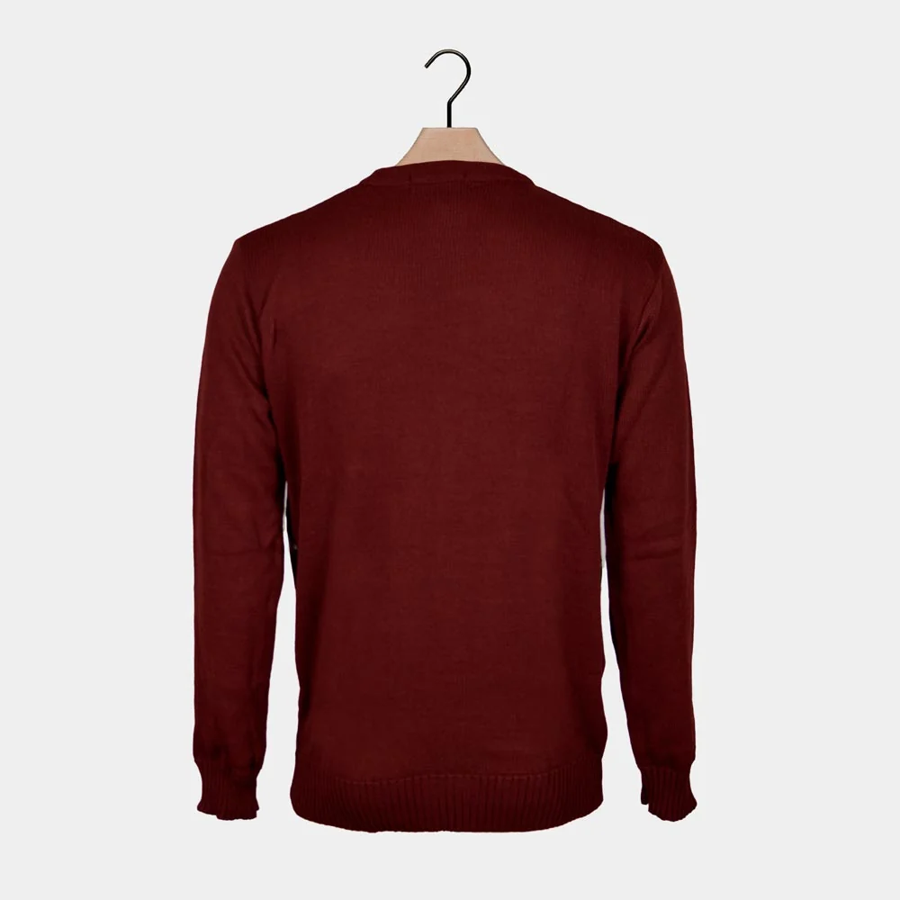 Jersey de Navidad para Hombre Santa en Trineo y Árbol de Navidad - Imagen 6