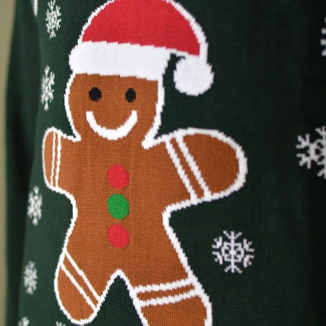 Jersey de Navidad para Mujer Bite Me Gingerbread - Imagen 4