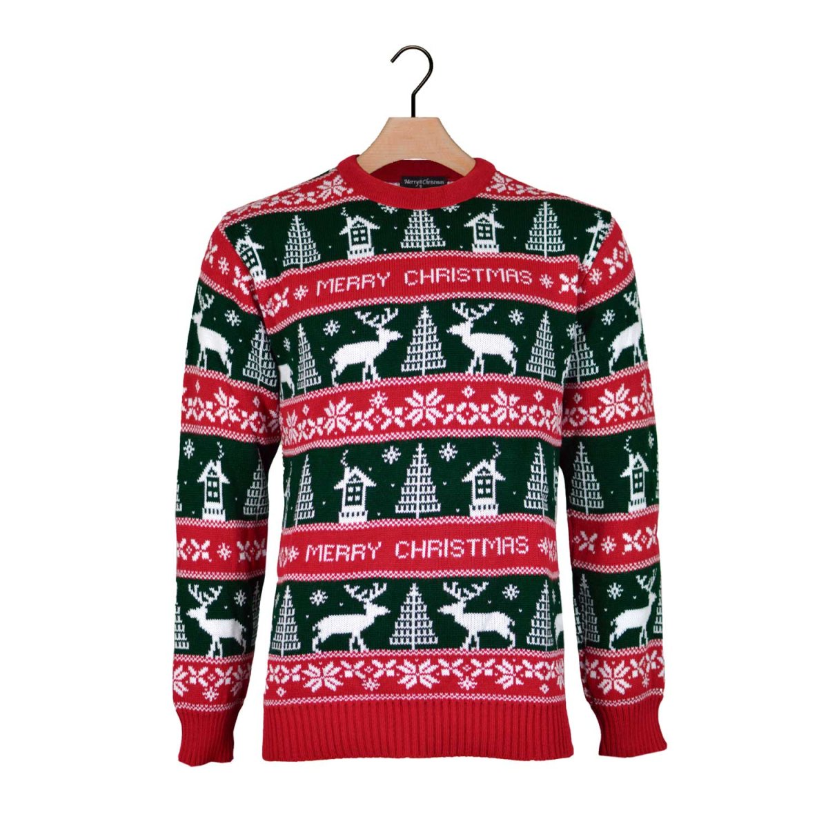 Jersey de Navidad para Mujer Rayas Verdes y Rojas Merry Christmas - Imagen 8