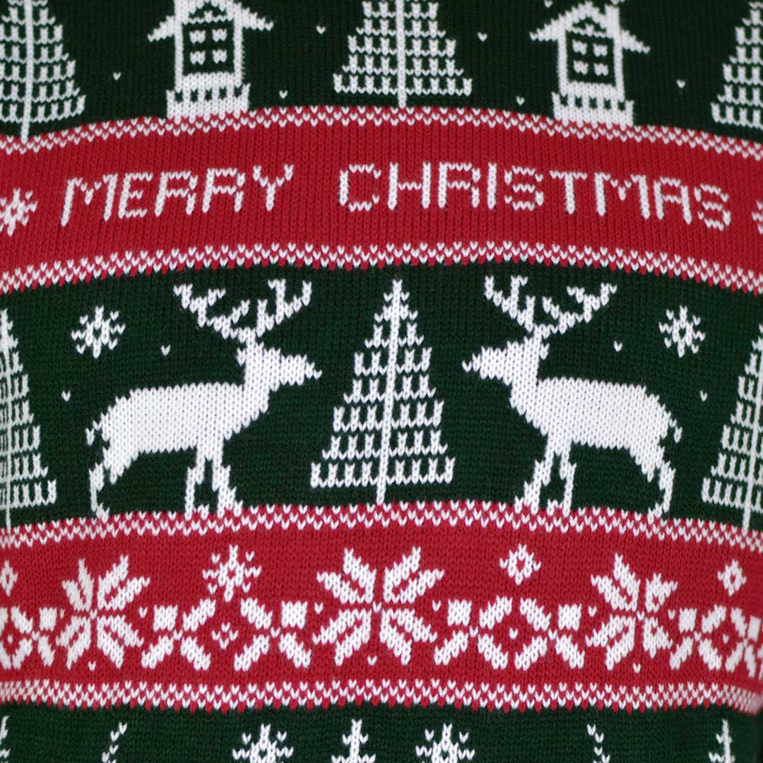 Jersey de Navidad para Mujer Rayas Verdes y Rojas Merry Christmas - Imagen 7