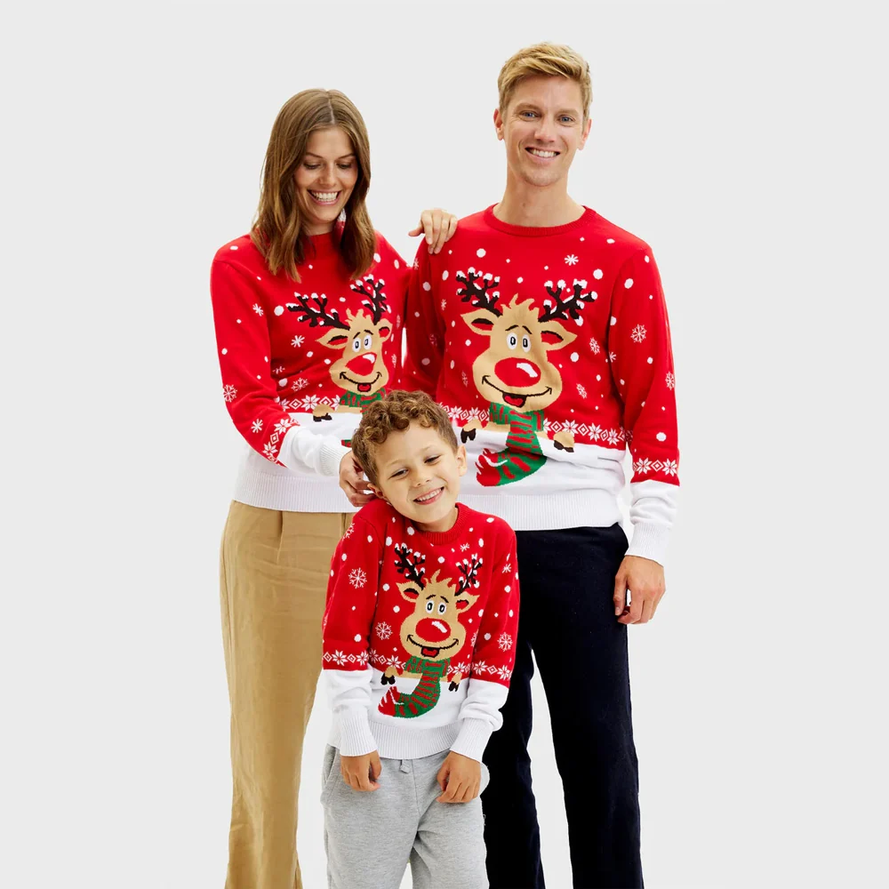Jersey de Navidad para Mujer Reno con Bufanda - Imagen 7
