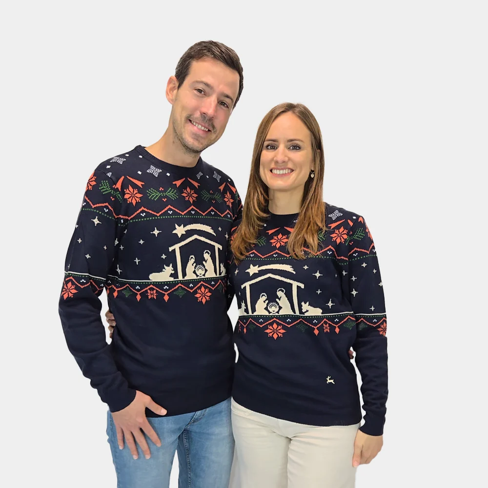 Jersey de Navidad Parejas Portal de Belén