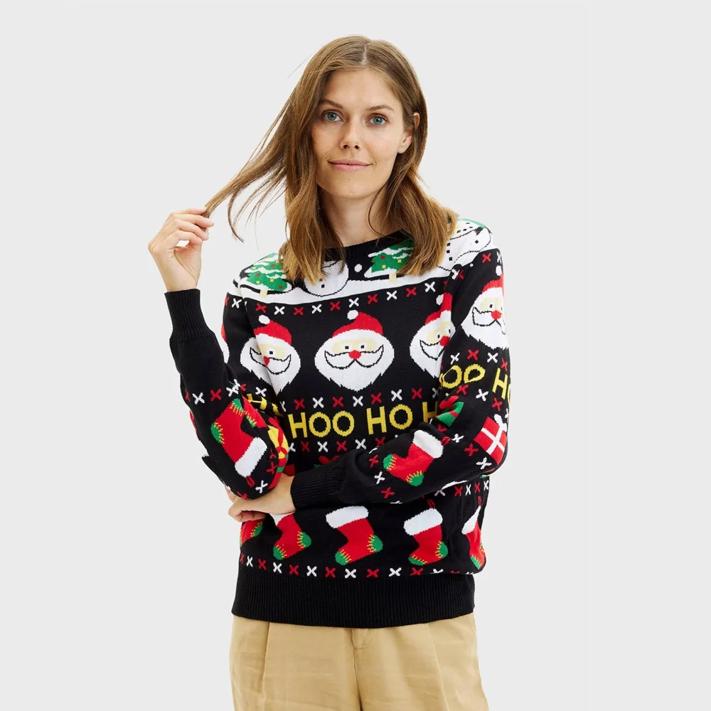 Jersey de Navidad Parejas Santa, Regalos y Muñecos Algodón Orgánico - Imagen 4