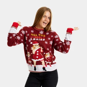Jersey de Navidad Parejas Jingles Ladies Lentejuelas