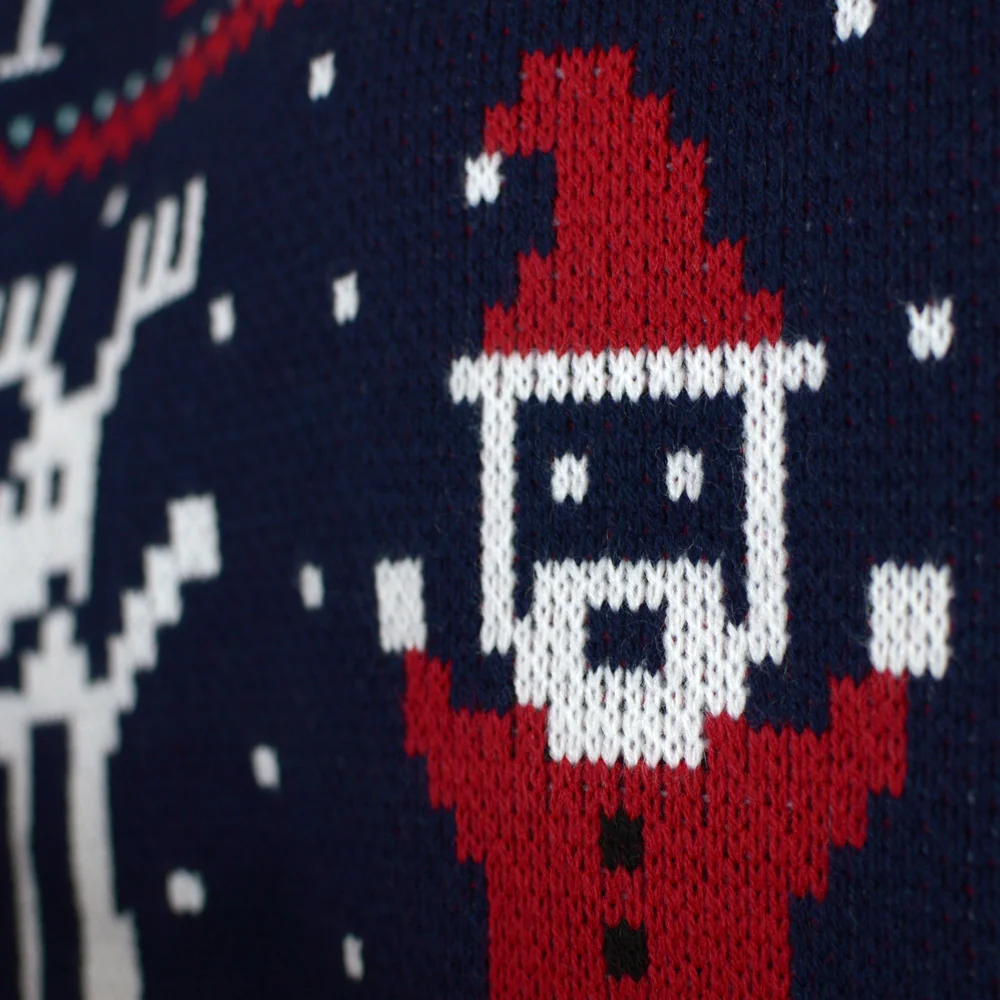 Jersey de Navidad Parejas Merry Christmas Azul Marino - Imagen 7