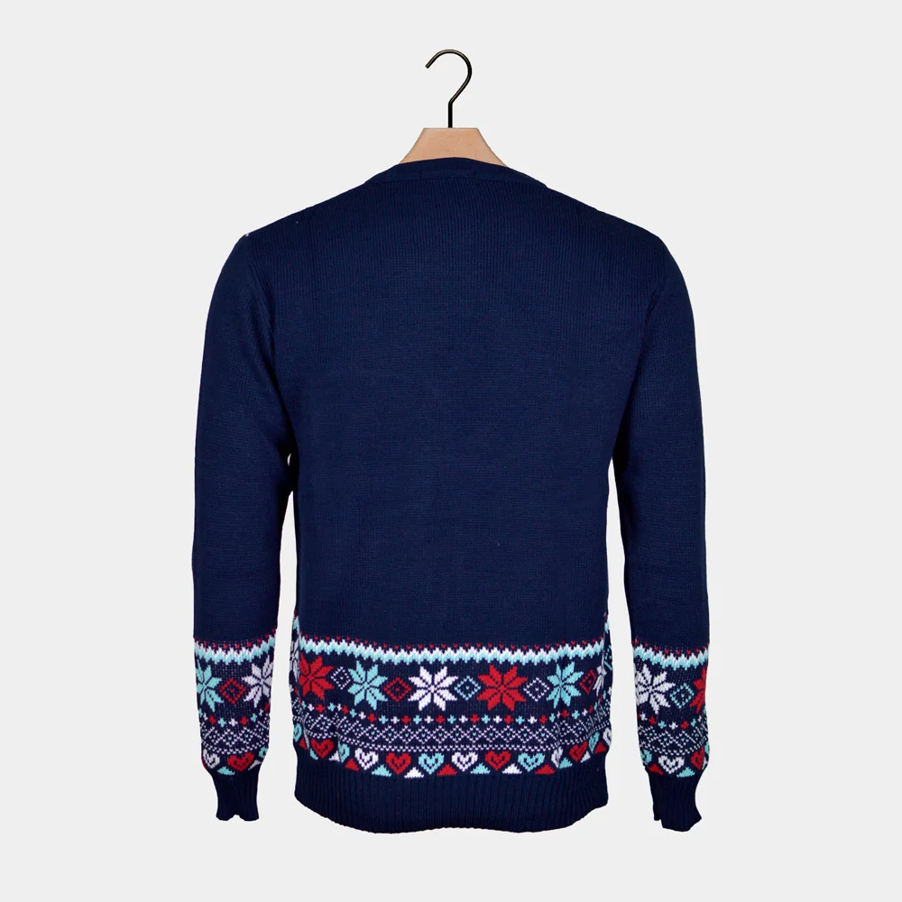 Jersey de Navidad Parejas Merry Christmas Azul Marino - Imagen 9