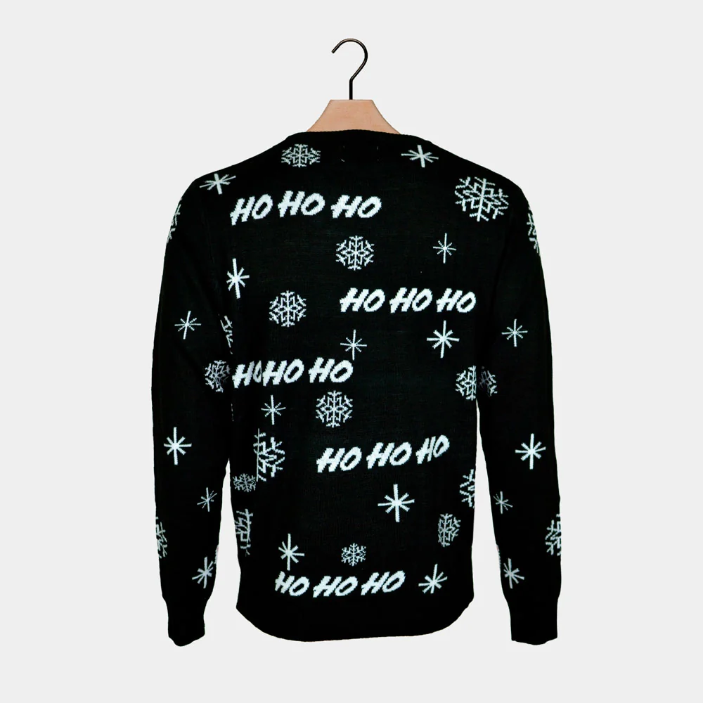 Jersey de Navidad Parejas Papá Noel Negro - Imagen 7
