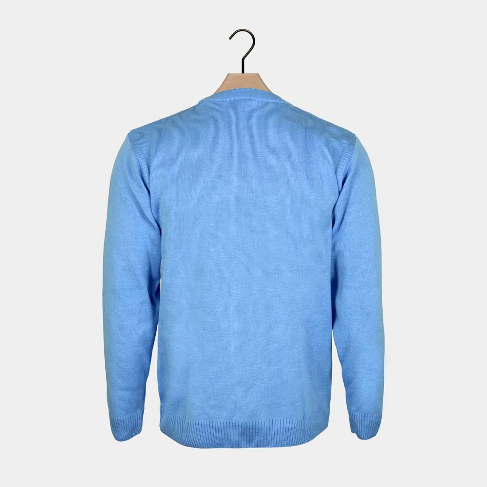 Jersey de Navidad Parejas Pingüino Azul Claro - Imagen 4