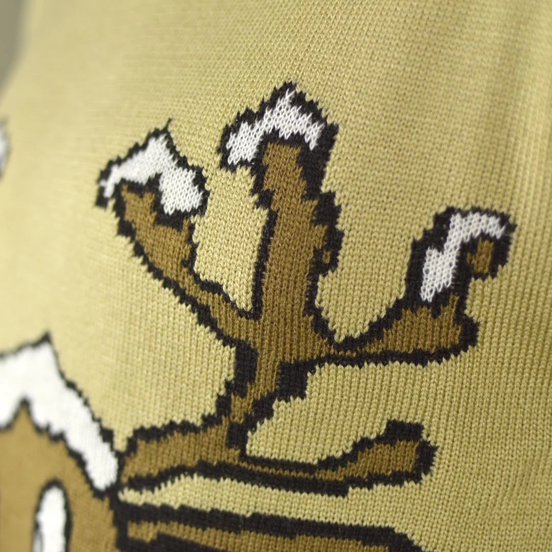 Jersey de Navidad para Parejas Reno Sonriente Beige - Imagen 8