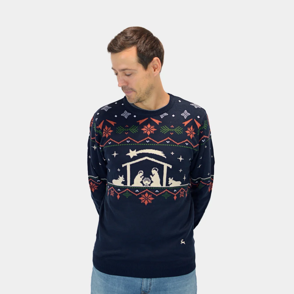 Jersey de Navidad para Hombre Portal de Belén - Imagen 3