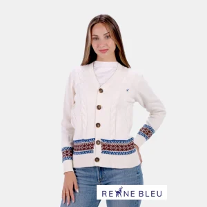 Jersey para Mujer Cárdigan de Algodón Orgánico Alpine
