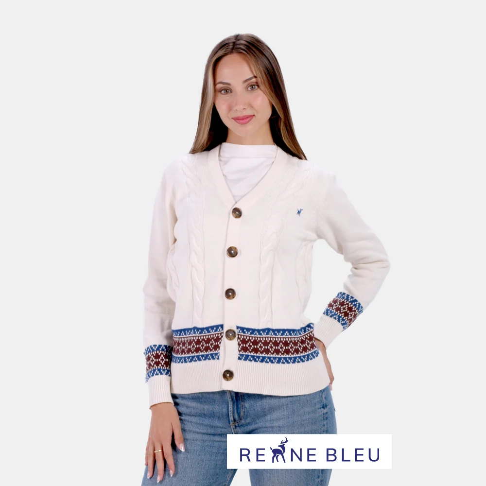 Jersey para Mujer Cárdigan de Algodón Orgánico Alpine