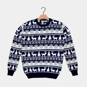 Jersey de Navidad Cenefas Renos y Árboles - Diseño 2023
