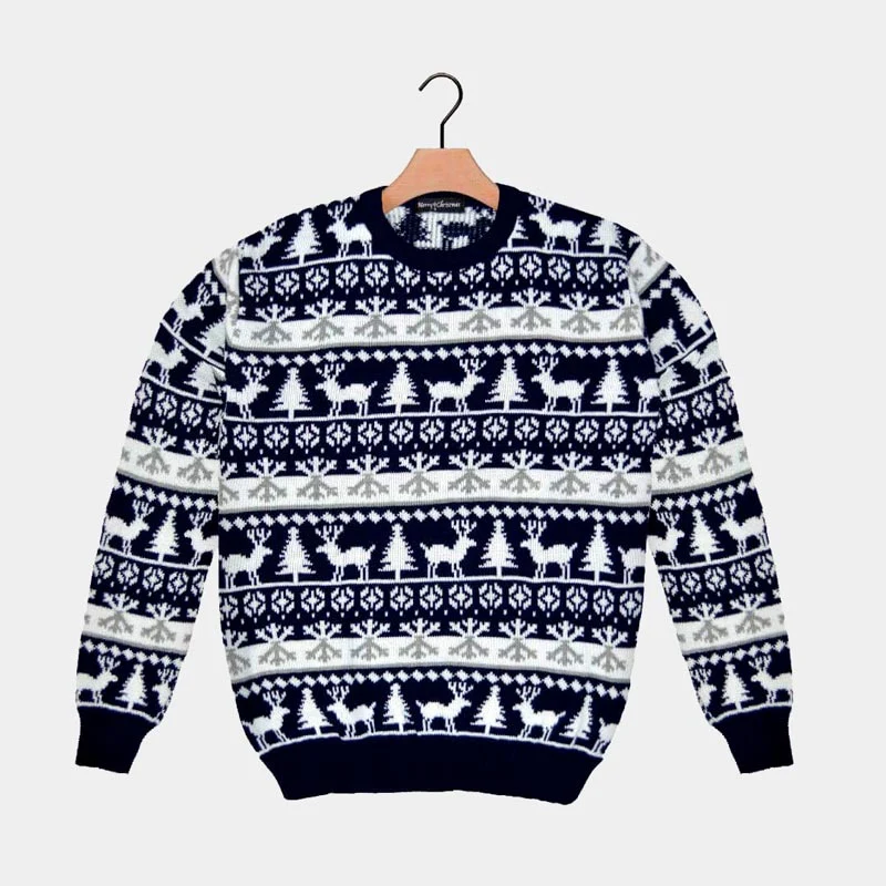 Jersey de Navidad Cenefas Renos y Árboles - Diseño 2023 - Imagen 2