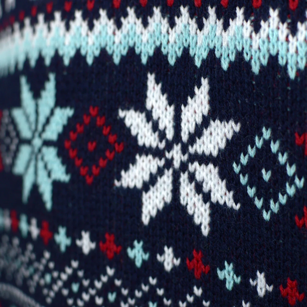 Jersey de Navidad para Niña y Niño Verde con Renos y Papá Noel - Imagen 6
