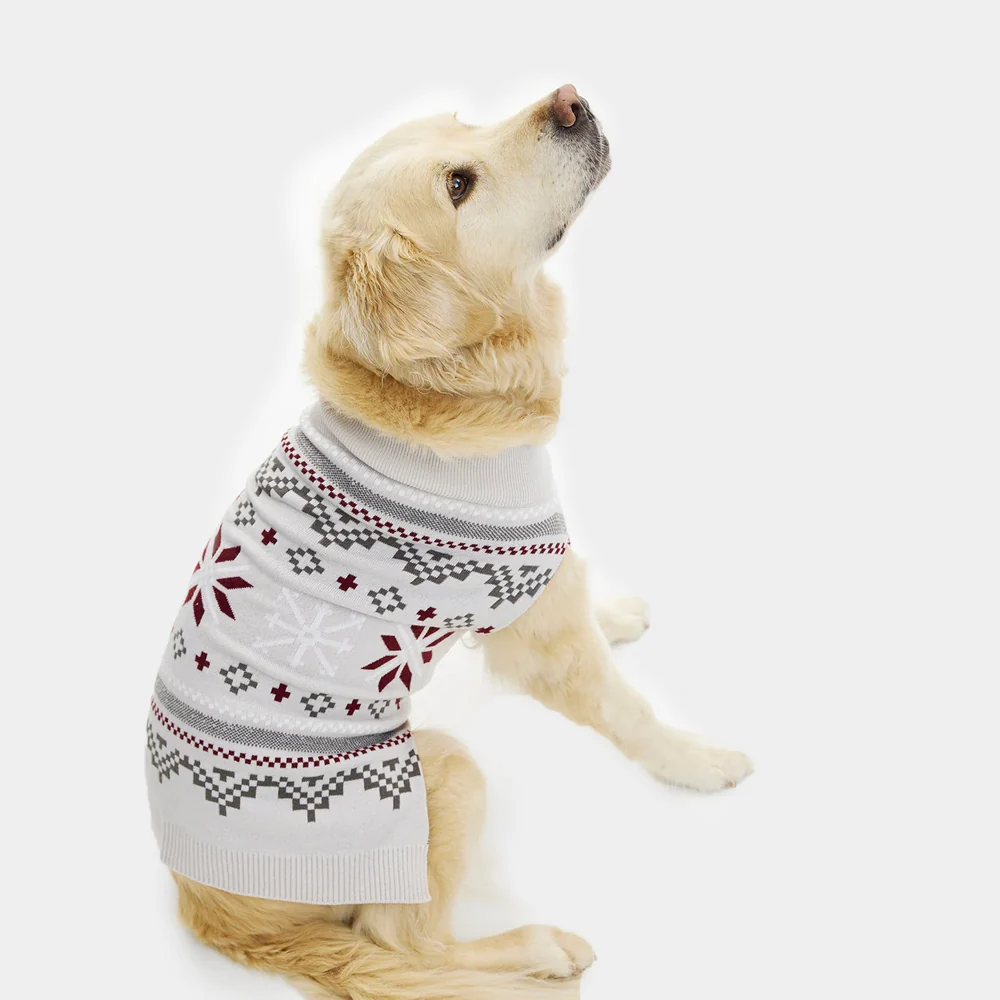 Jersey de Navidad para Perros Gris Estrellas Polares - Imagen 2