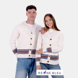 Jersey Parejas Cárdigan de Algodón Orgánico Alpine
