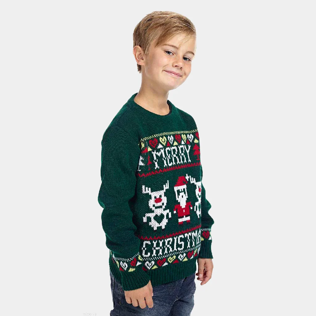 Jersey de Navidad Parejas Merry Christmas Azul Marino - Imagen 3