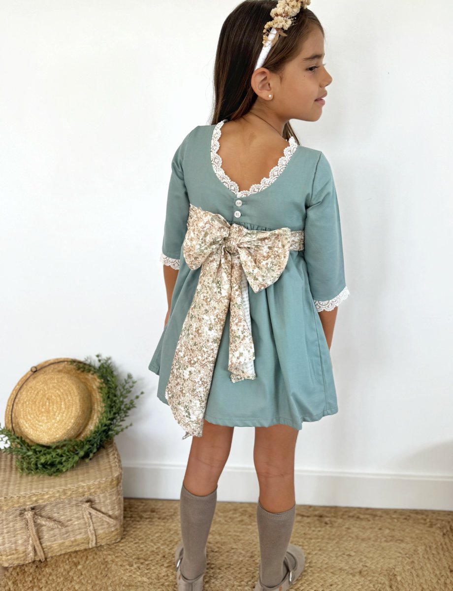 Vestido Niña Arras Verde - Imagen 4
