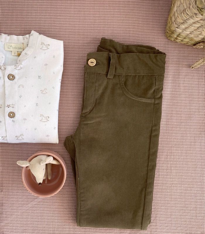 Pantalón de pana verde